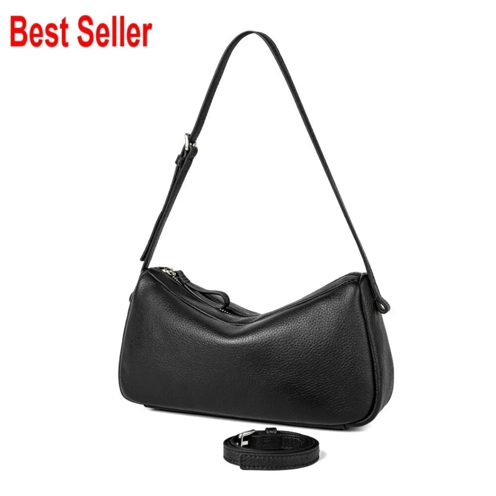 Small Leather Hobo Tote Purse, Mini Shoulder Bag Crossbody Handbag